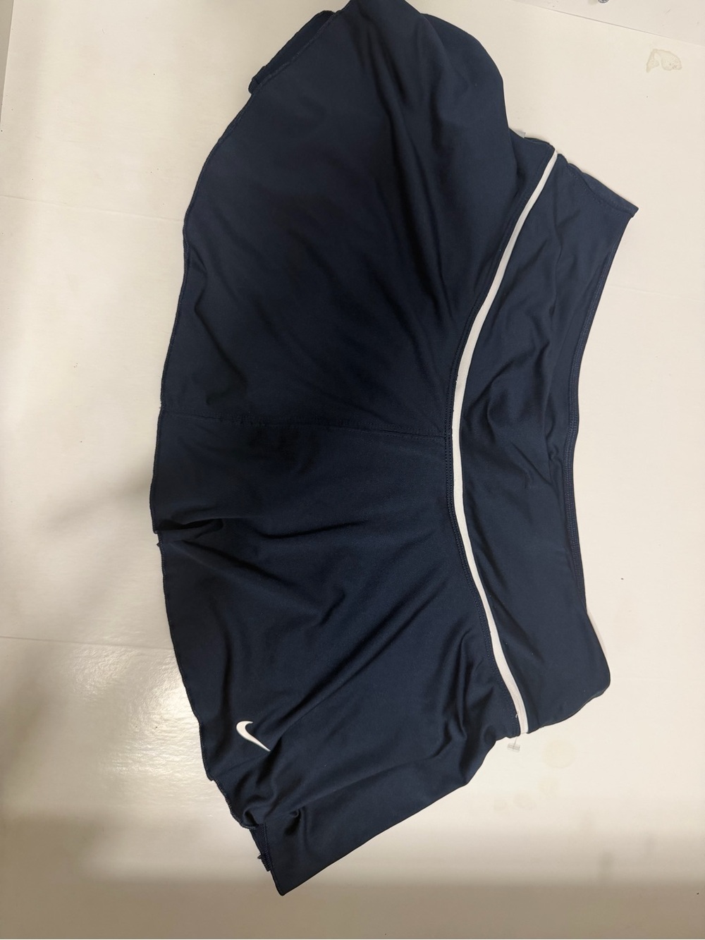 Nike Dri FitWomen’s Navy Athletic Shorts with White Trim